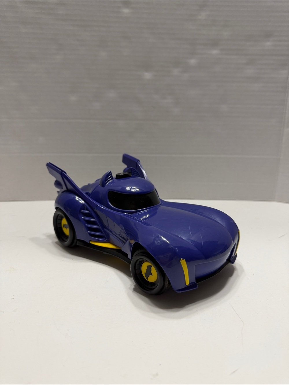 Fisher-Price Purple and Yellow Bat-Themed Toy Car Only